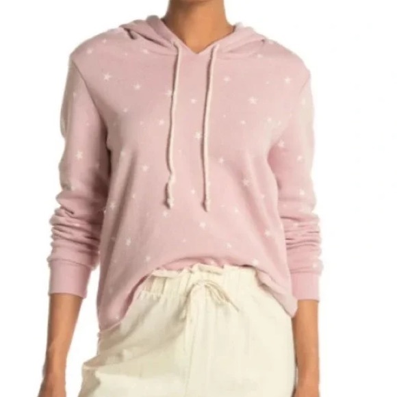 Alternative Apparel Drawstring Pullover Hoodie - Pink Rose Quartz Dreamy Star - Picture 8 of 8